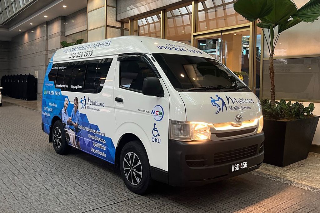 Multicare wheelchair transport van