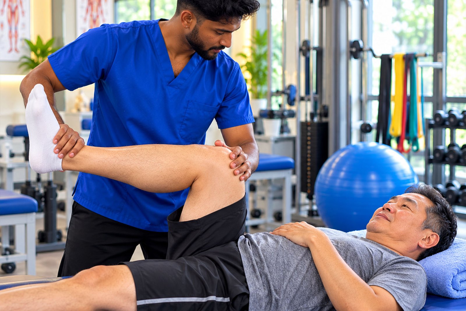 Toning and stretching therapy at MCS Physio Center
